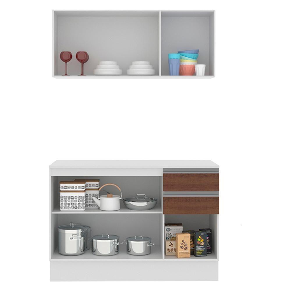 Cozinha Compacta 100% Mdf Madesa Smart 120 Cm Modulada Com Balcão E Tampo - 8