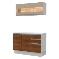 Cozinha Compacta 100% Mdf Madesa Smart 120 Cm Modulada Com Balcão E Tampo - 6