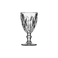 Kit Jarra E Taças De Vidro Diamante Transparente - 3