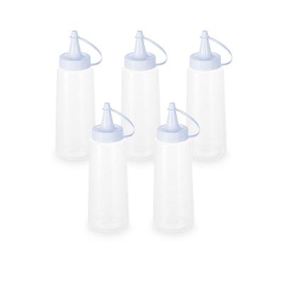 Kit 5 Bisnagas Plásticas 250 Ml Plasvale Branco