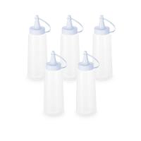 Kit 5 Bisnagas Plásticas 250 Ml Plasvale Branco - 1