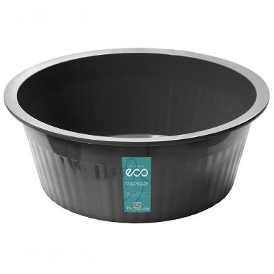 Bacia Canelada 13,5l Plasvale Eco Preto