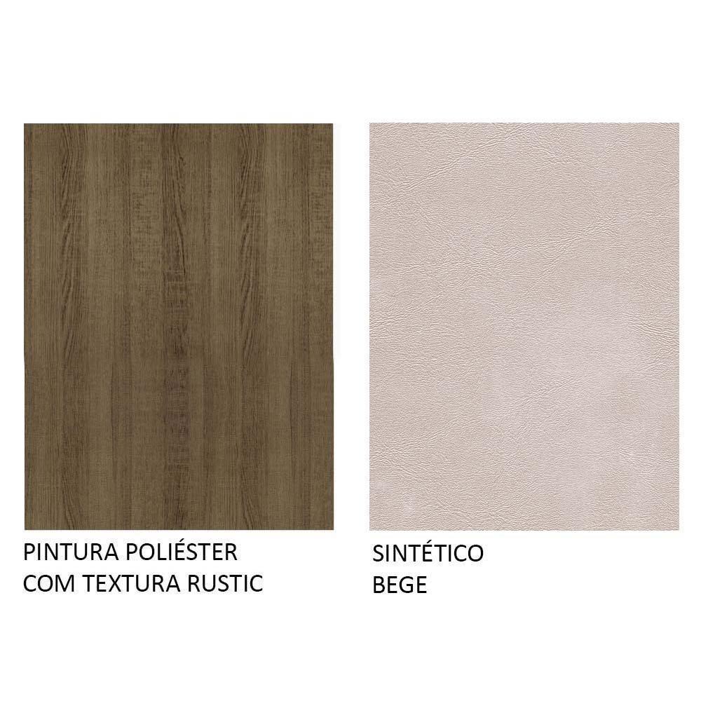 Conjunto Sala de Jantar Luana Mesa 4 Cadeiras Madesa - 3