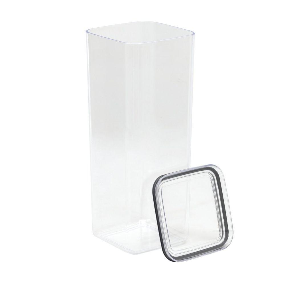 Porta Mantimentos Hermético Cristal 2 Litros Transparente - 2