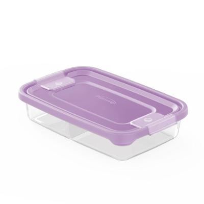 Pote Porta Frios Com Divisórias Linha Mais 1,4l Plasvale Lilás