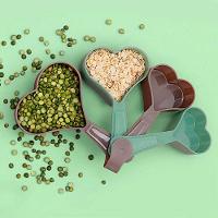 Conjunto Colheres Medidoras Coração Verde - 2