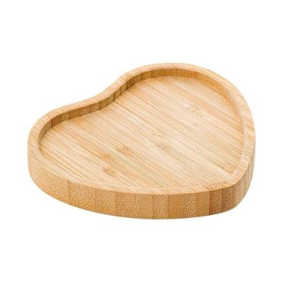 Petisqueira Coração Em Bambu Marrom