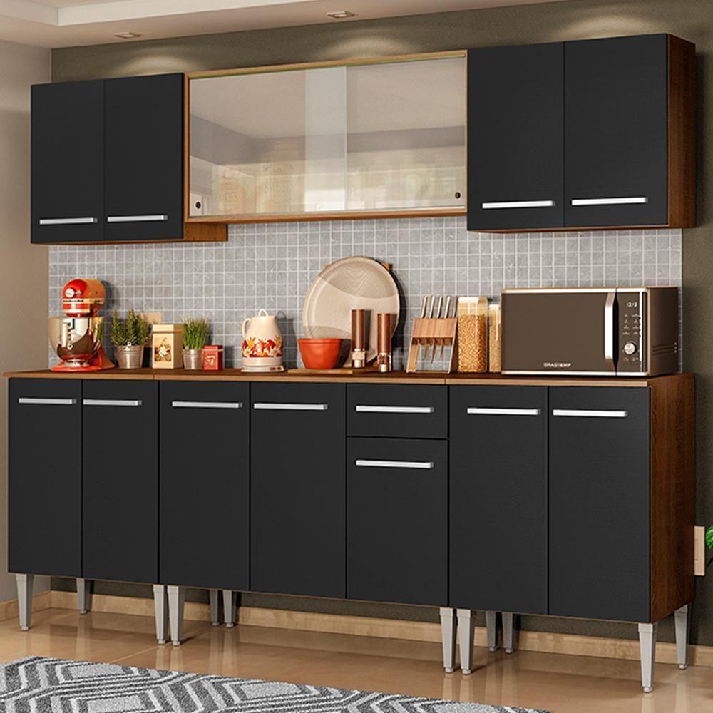 Cozinha Completa Emilly Wind com Balcão e Armário Madesa - 1