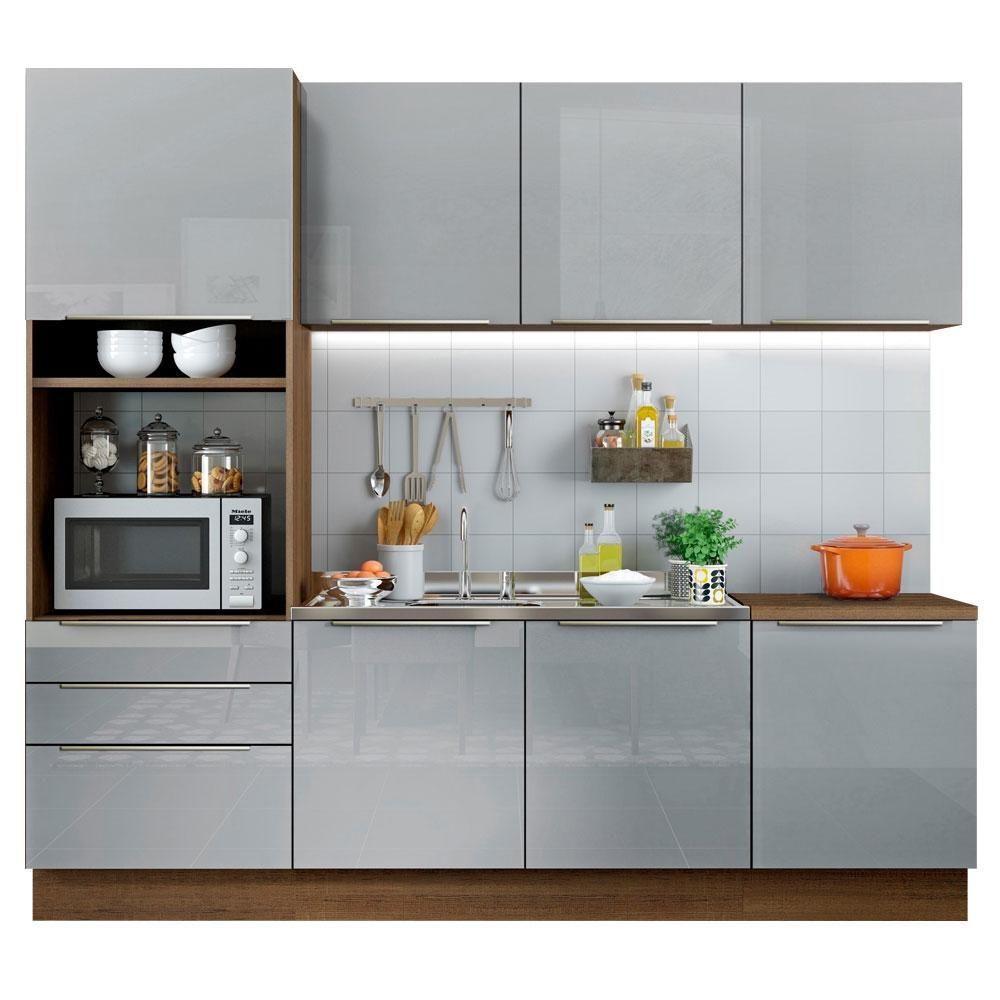 Cozinha Completa Madesa Armário e Balcão 7 Portas 3 Gavetas - 3