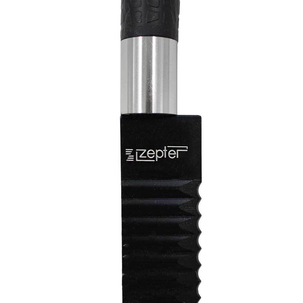 Jogo De Facas 6 Peças Com Tesoura Aço Inox Preto Cozinha - 2