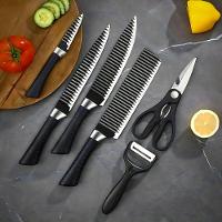 Jogo De Facas Conjunto 8 Peças Aço Inox Garra Tesoura Cozinha - 3