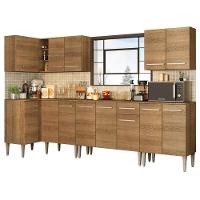 Cozinha Completa de Canto Madesa Emilly Rock Rustic - 5