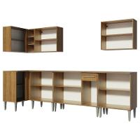 Cozinha Completa de Canto Madesa Emilly Rock Rustic - 7