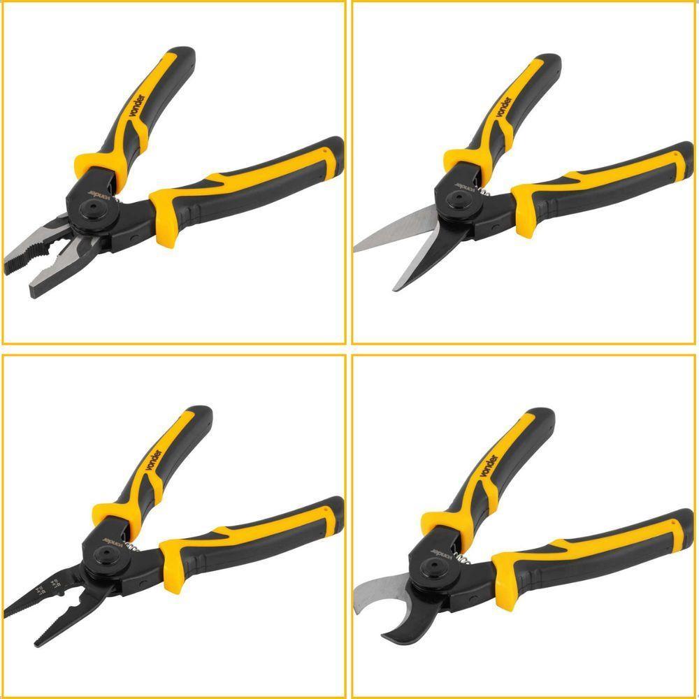 Alicate Multifunções Cabeças Intercambiáveis 5 Em 1 Vonder - 8