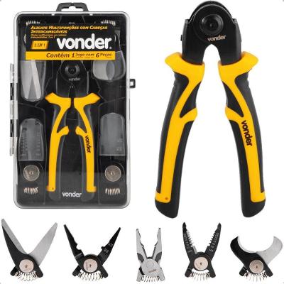 Alicate Multifunções Cabeças Intercambiáveis 5 Em 1 Vonder
