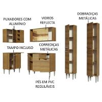 Cozinha Completa de Canto Madesa Emilly Line - 3