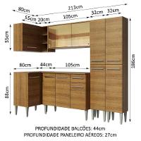 Cozinha Completa de Canto Madesa Emilly Line - 6