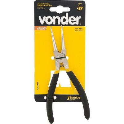 Alicate Para Anéis 7" 180mm Int Reto Vanádio Plast Vonder