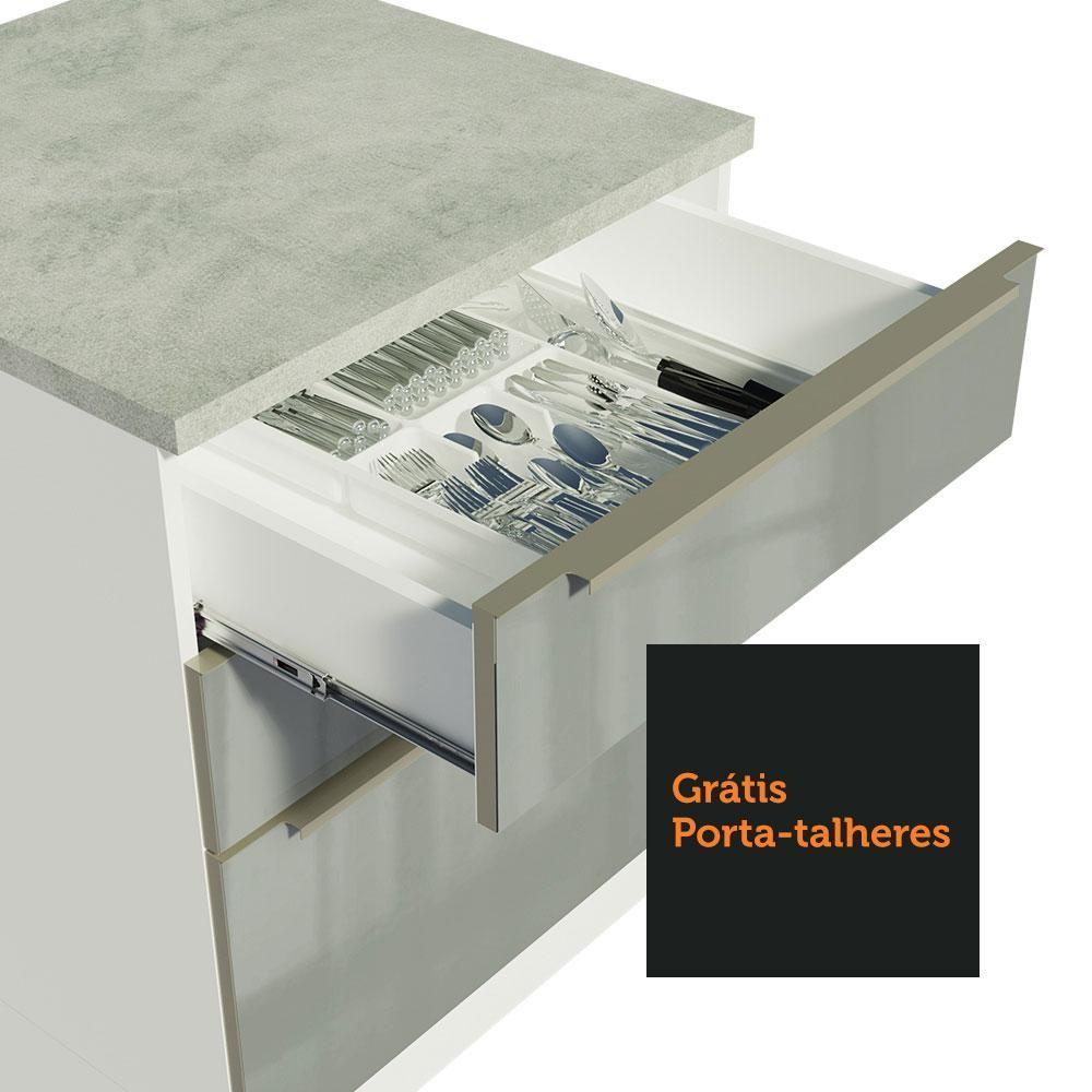 Cozinha Completa Lux com Armário 6 Portas 5 Gavetas Branco - 9