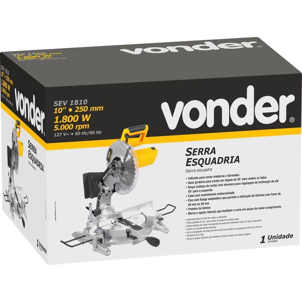 Serra De Esquadria 10 Sev 1810 Vonder 110V - 6