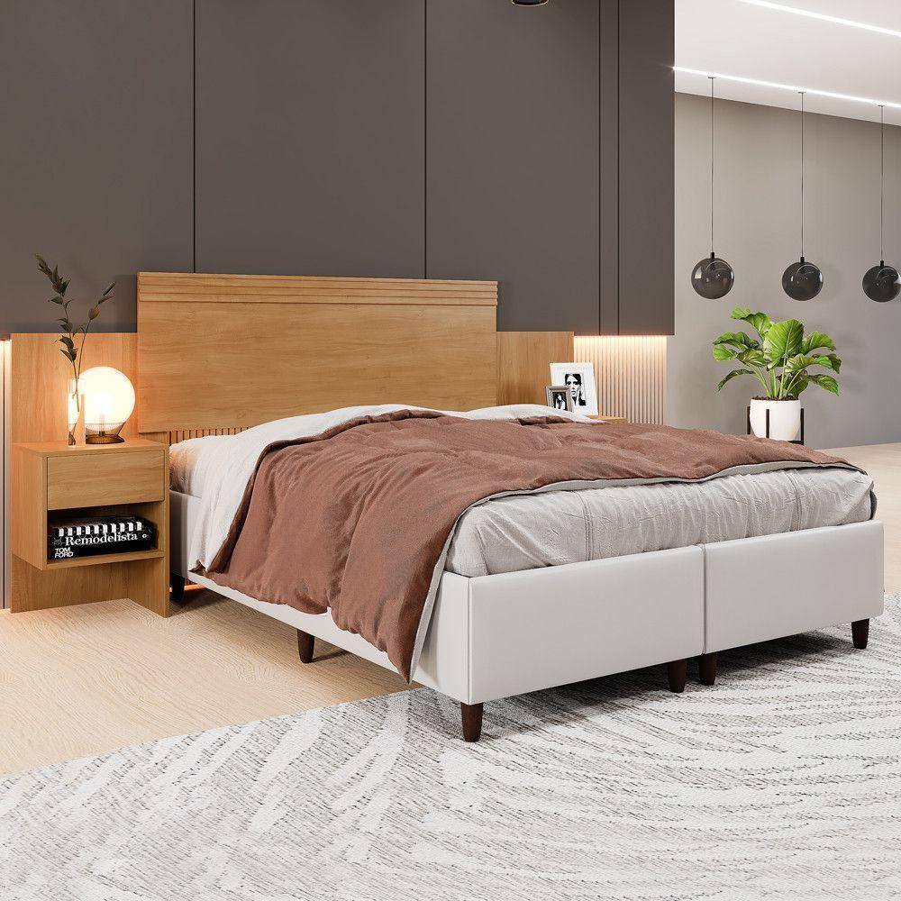 Cabeceira Extensiva Box Master 140-160 Cm 2 Mesas Cabeceira Cinamomo - 2