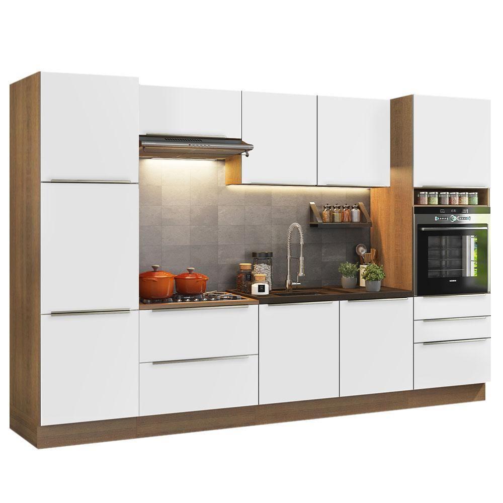 Cozinha Completa Lux Com Armário E Balcão 9 Portas 5 Gavetas - 1