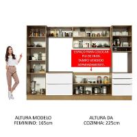 Cozinha Completa Lux Com Armário E Balcão 9 Portas 5 Gavetas - 10