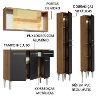 Cozinha Completa Emilly Voice com Balcão e Armário Madesa - 7