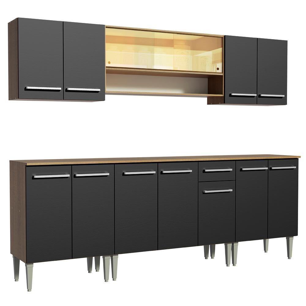 Cozinha Completa Emilly Smile com Balcão e Armário Madesa - 2