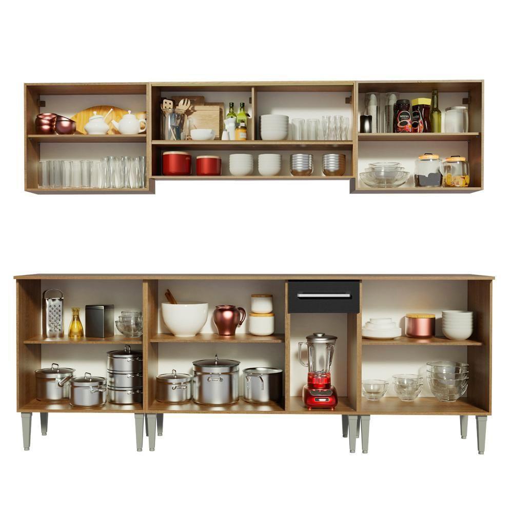 Cozinha Completa Emilly Smile com Balcão e Armário Madesa - 5