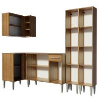 Cozinha Completa de Canto Madesa Emilly Music Rustic - 8