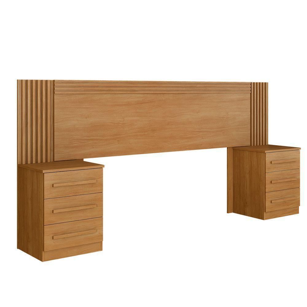 Cabeceira Extensiva Para Box Bélgica 2 Mesas De Cabeceira Cinamomo - 1