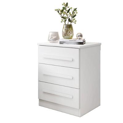 Mesa De Cabeceira Perça 3 Gavetas - Benetil Branco