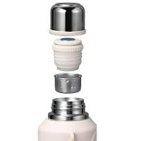 Garrafa Térmica Inox Com Alça Academia Passeio Viagem Branco - 3