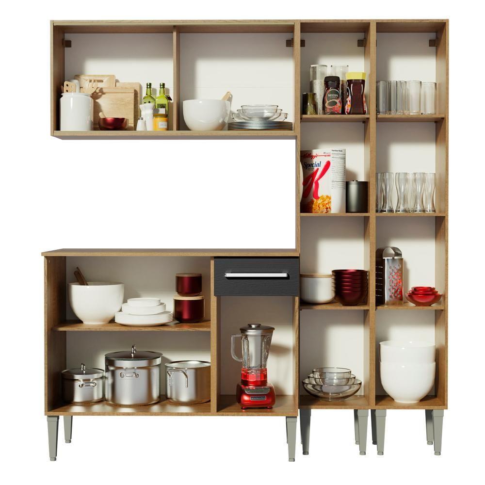 Cozinha Completa Emilly Fly com Balcão e Armário Madesa - 5