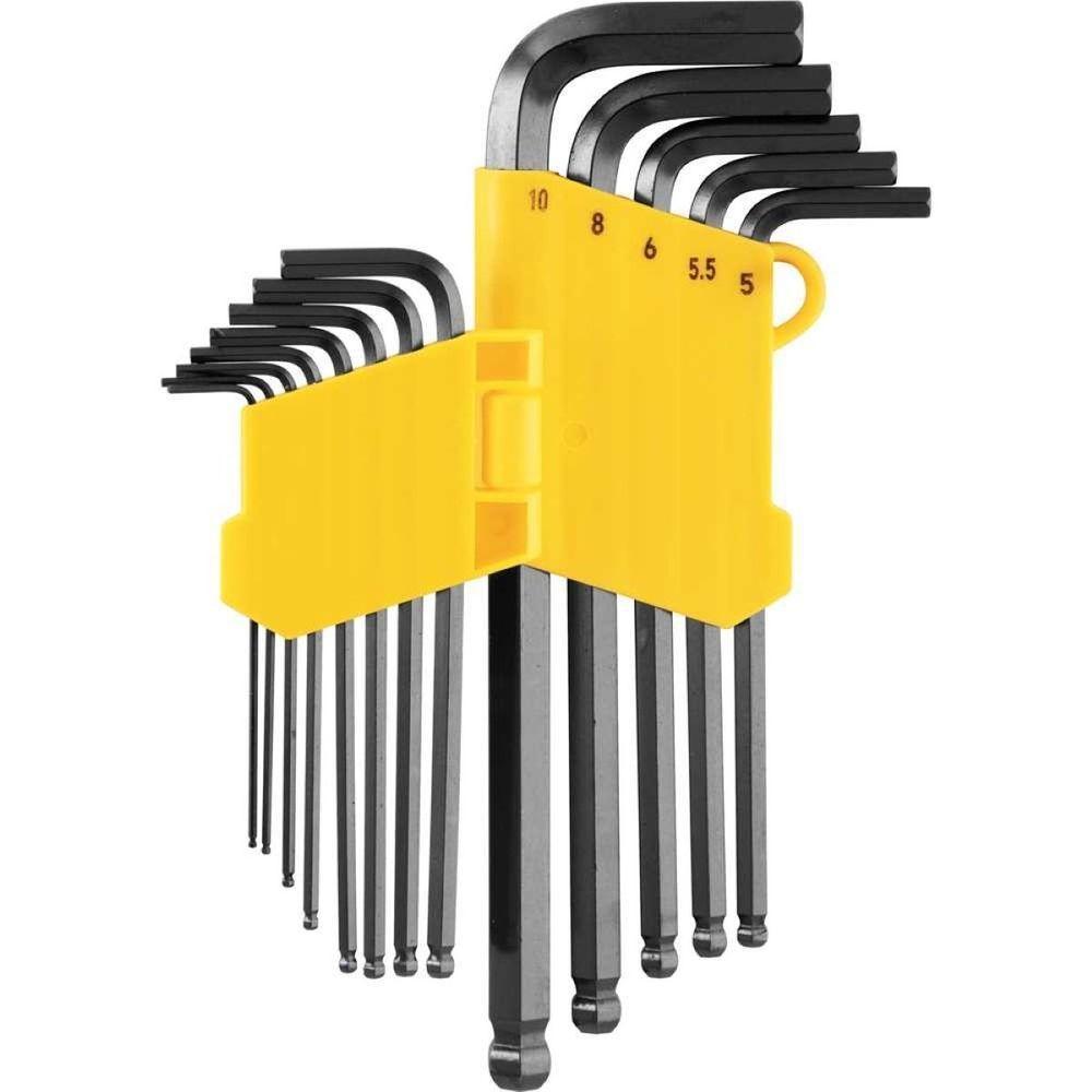 Jogo Chave Allen 1,27-10mm Crv Tipo L Longa Abaulada Com 13 Pecas Vonder - 2