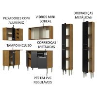Cozinha Completa de Canto Emilly Madesa - 5