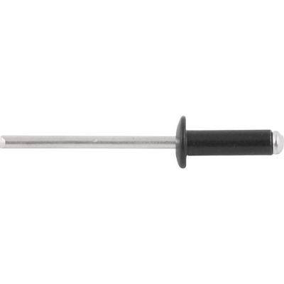 Rebite Alumínio Preto 3,2x6,0 Com 100 Peças - Nove54