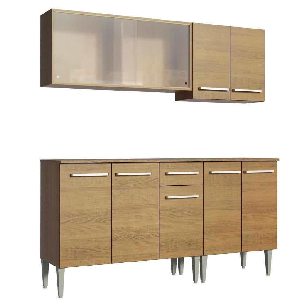 Cozinha Completa Emilly Box com Balcão e Armário Madesa - 2