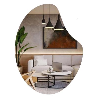 Espelho Decorativo 60x50 De Parede Para Banheiro E Lavabo