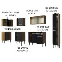 Cozinha Completa de Canto Emilly Space Madesa - 9