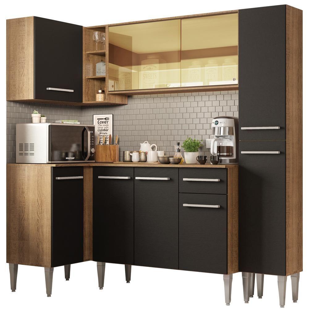 Cozinha Completa de Canto Emilly River Madesa - 4