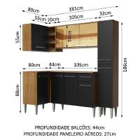 Cozinha Completa de Canto Emilly River Madesa - 6