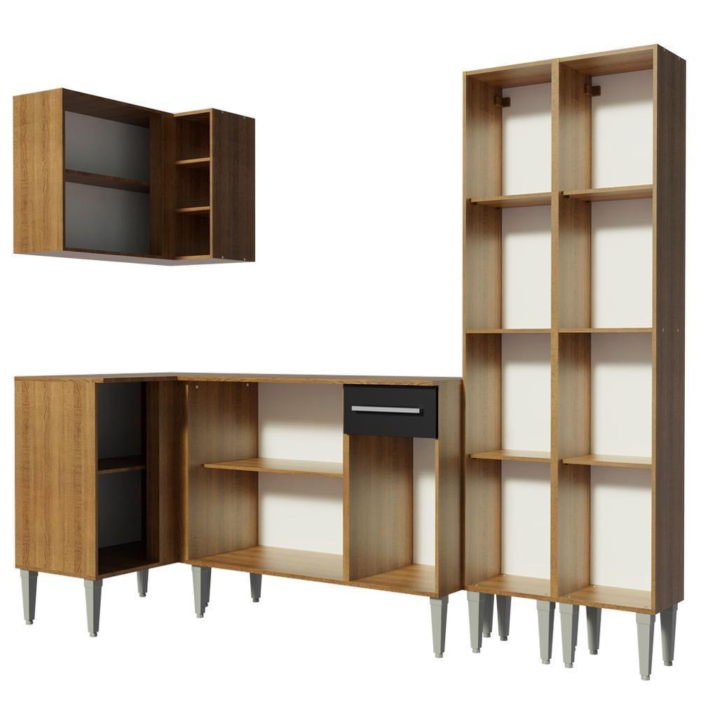 Cozinha Completa de Canto Emilly Music Madesa - 4