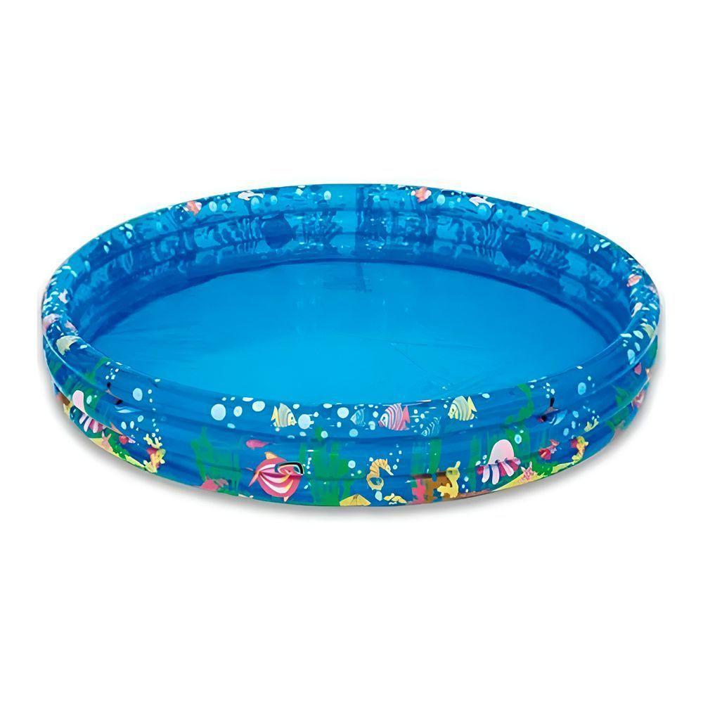 Piscina Inflável Redonda Animais Marinhos Infantil 180 Litros - 3
