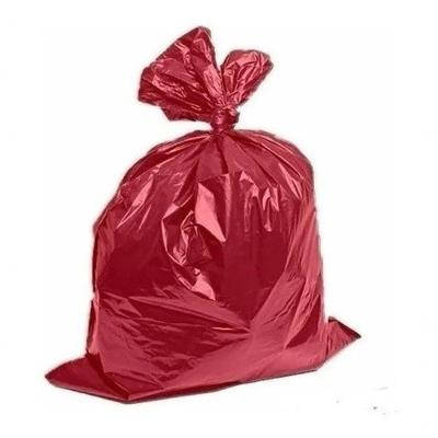 Saco De Lixo 60 Litros 100 Unidades Colorido Reforçado Cor Vermelho
