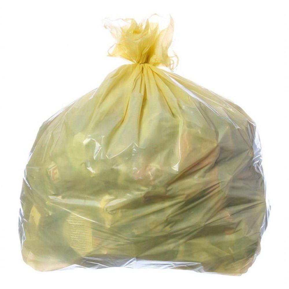 Saco Para Lixo Amarelo Higistore Reforçado 30 Lt Com 50 Uni - 1