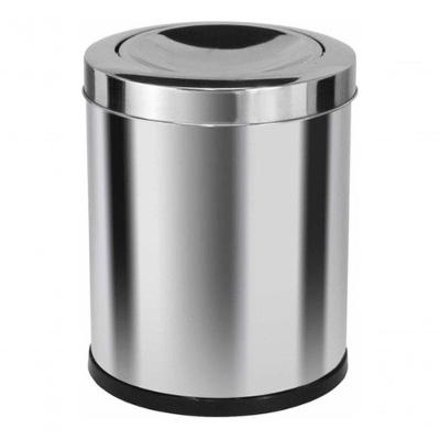 Lixeira Com Tampa Meia Esfera Meia Esfera 13,5l Inox
