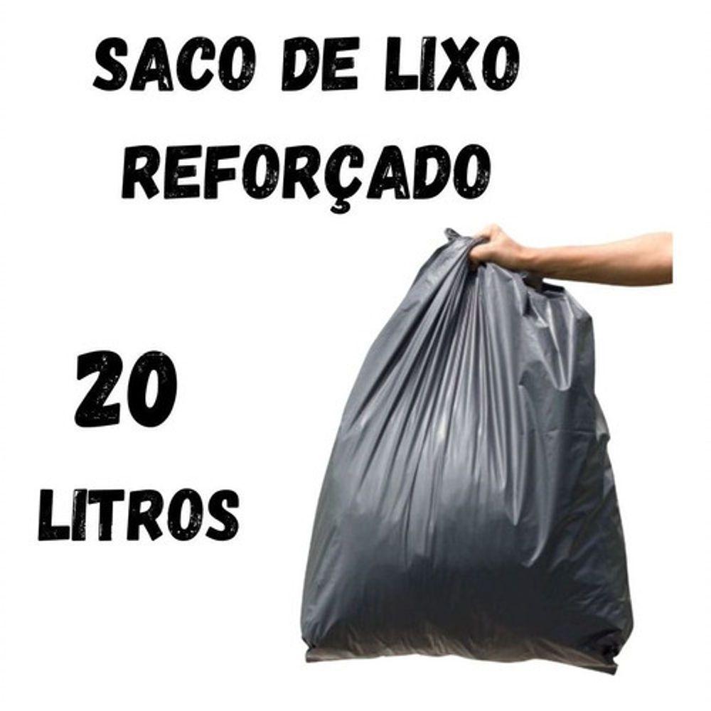 Saco Lixo 20 Litros Reforçado 1 Kg ( +-- 30 ) Resistente - 3
