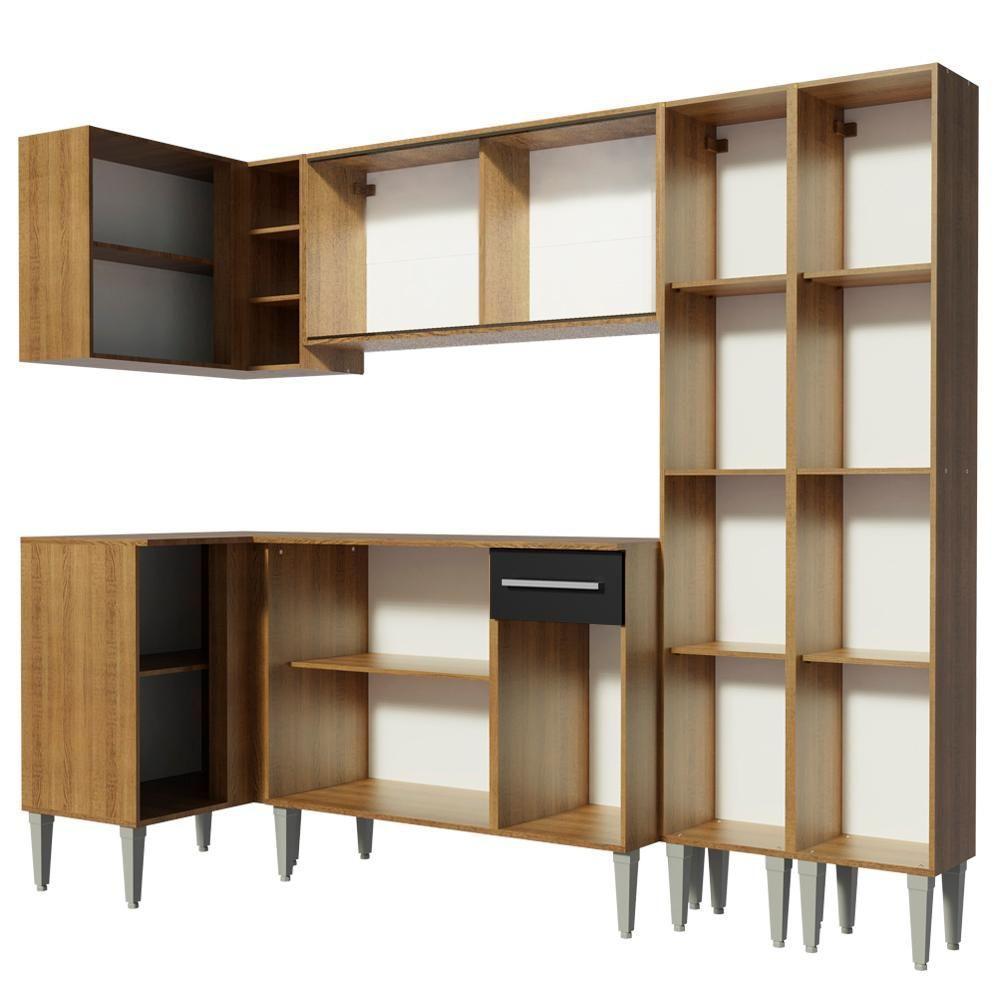 Cozinha Completa de Canto Emilly Line Madesa - 2